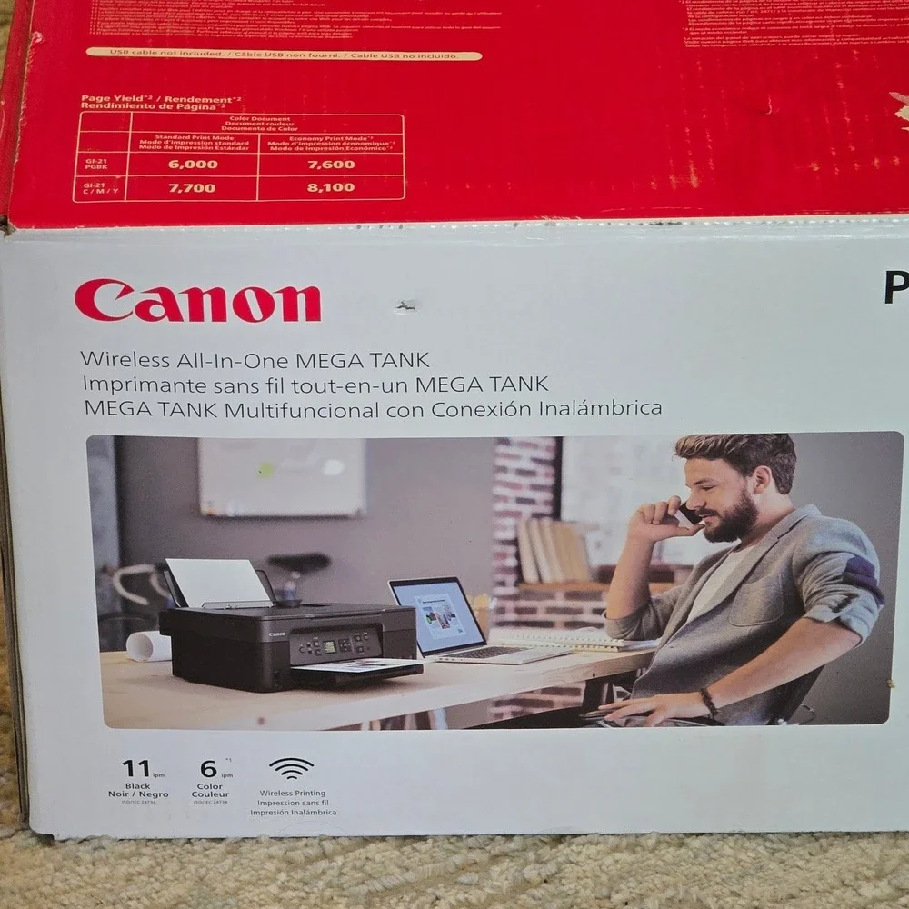 Canon PIXMA G3270 Wireless All-in-One MegaTank Printer Black 5805C002